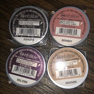 Loreal infallible eyeshadows, 4
